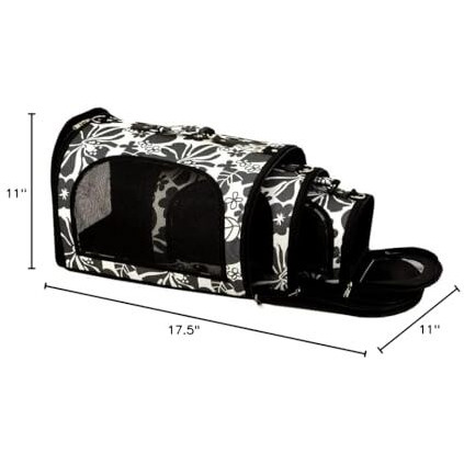 &quotTHE EXCURSION" 17.5" x 11" x 11" Pet Carrier BLACK