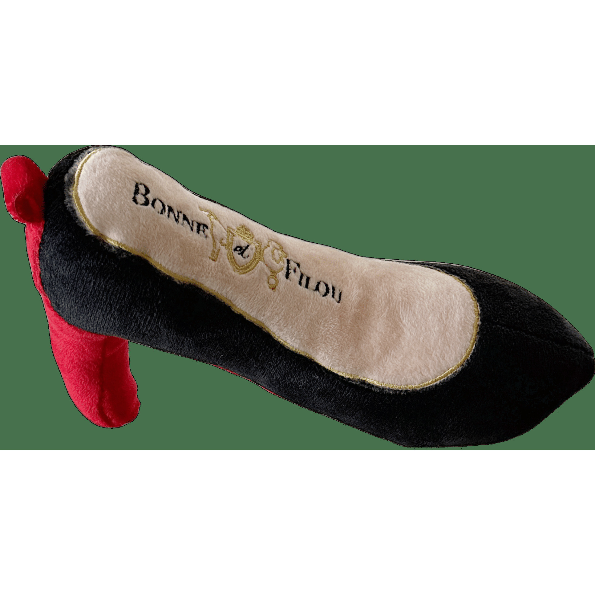 Red Heel Squeaky Dog Shoe Toy - Small(D0102H52YPT)