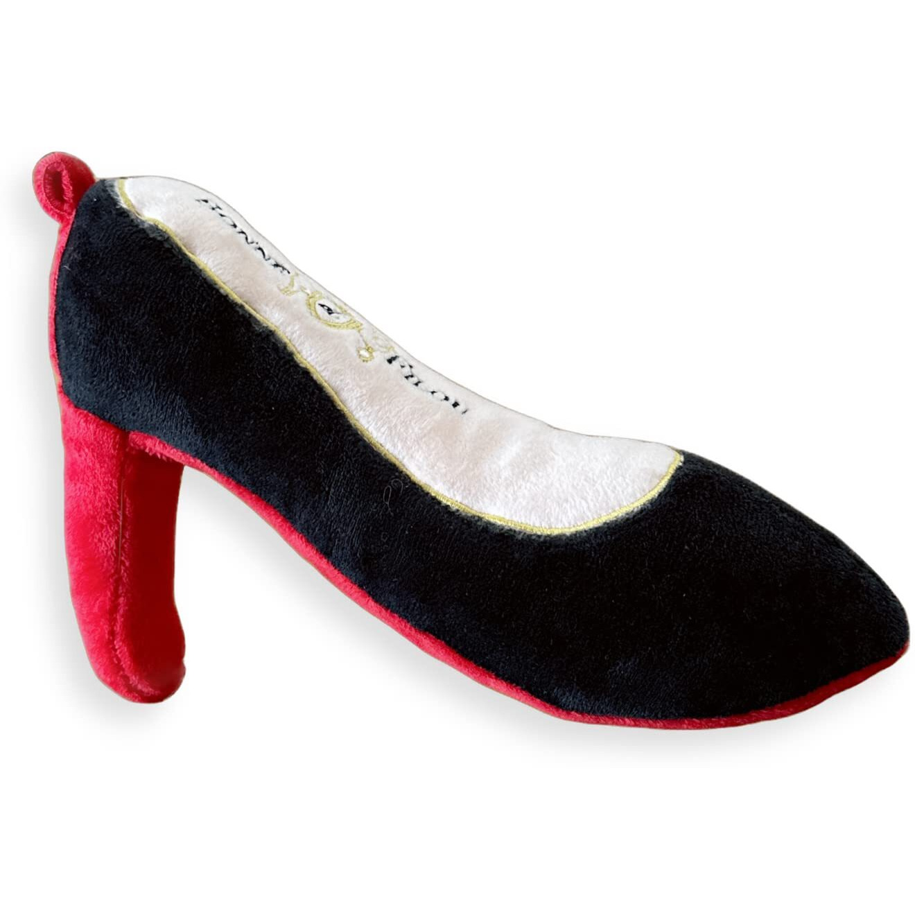 Red Heel Squeaky Dog Shoe Toy - Small(D0102H52YPT)