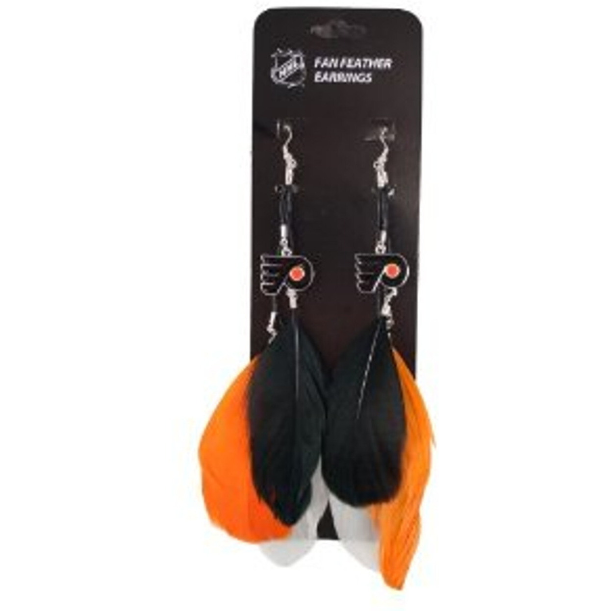 Philadelphia Flyers Team Color Feather Earrings CO