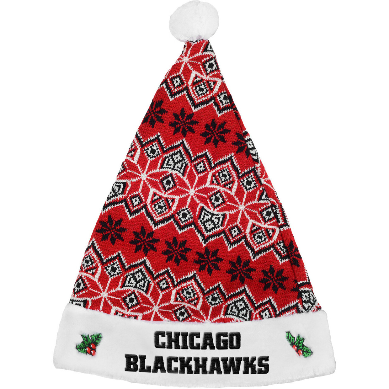 Chicago Blackhawks Knit Santa Hat - 2015