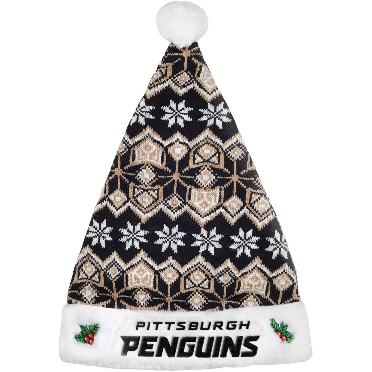 Pittsburgh Penguins Knit Santa Hat - 2015