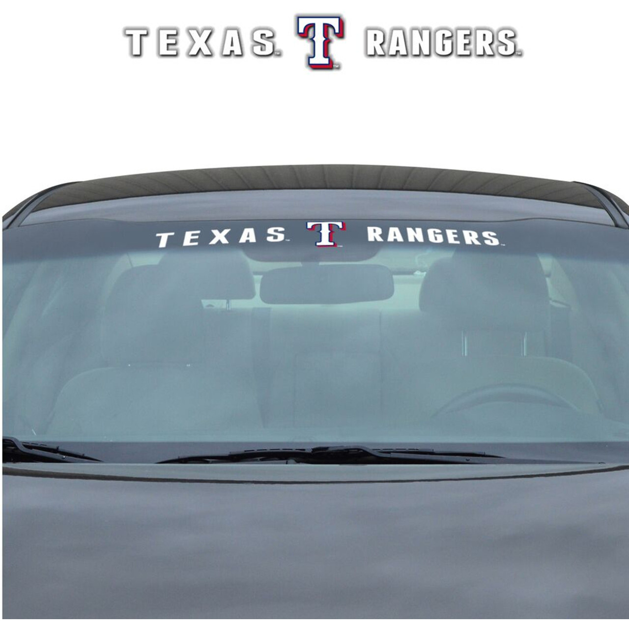 Texas Rangers Decal 35x4 Windshield - Special Order