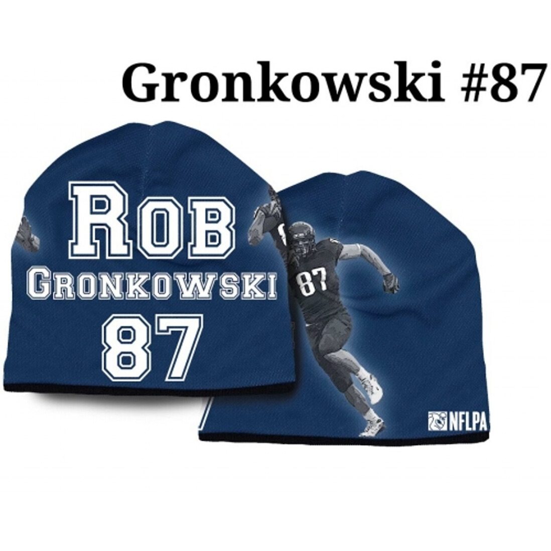 New England Patriots Beanie Heavyweight Rob Gronkowski Design