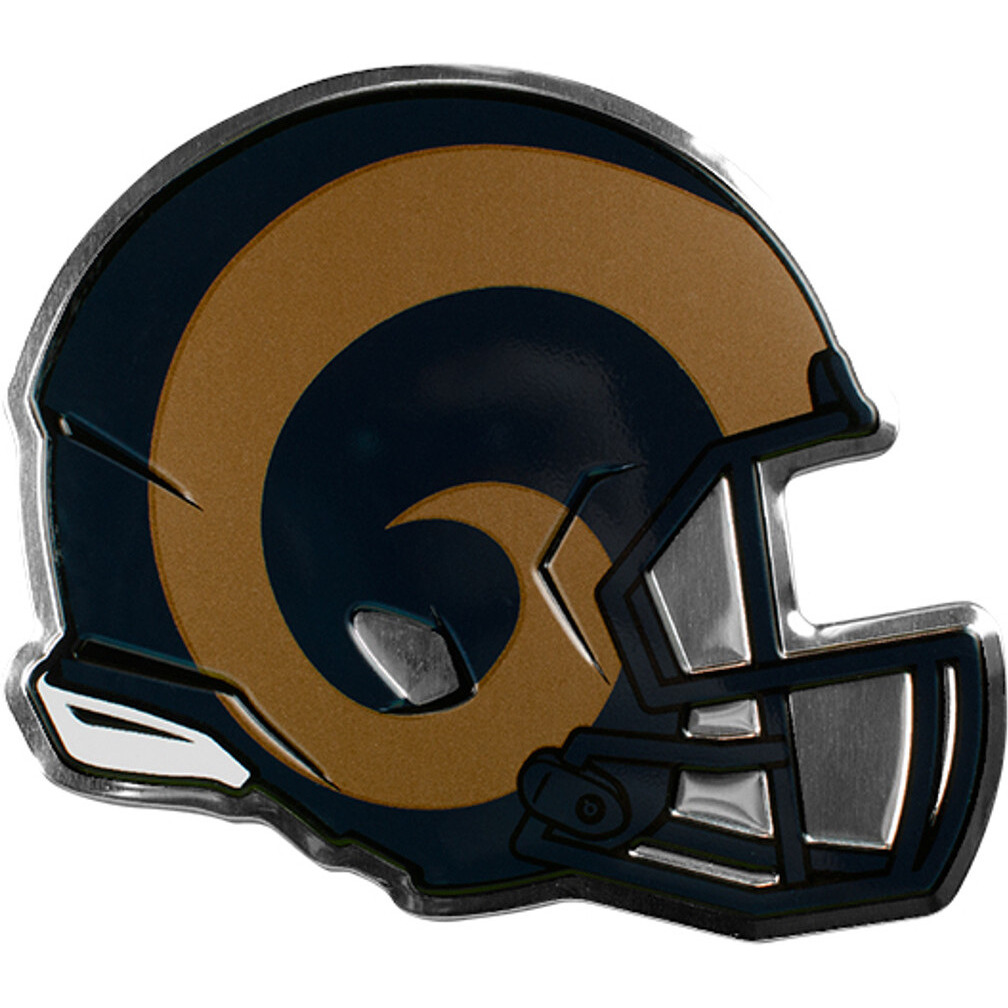 Los Angeles Rams Auto Emblem Helmet Design