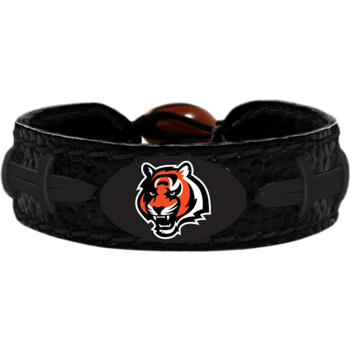 Cincinnati Bengals Bracelet Team Color Tonal Black Football CO