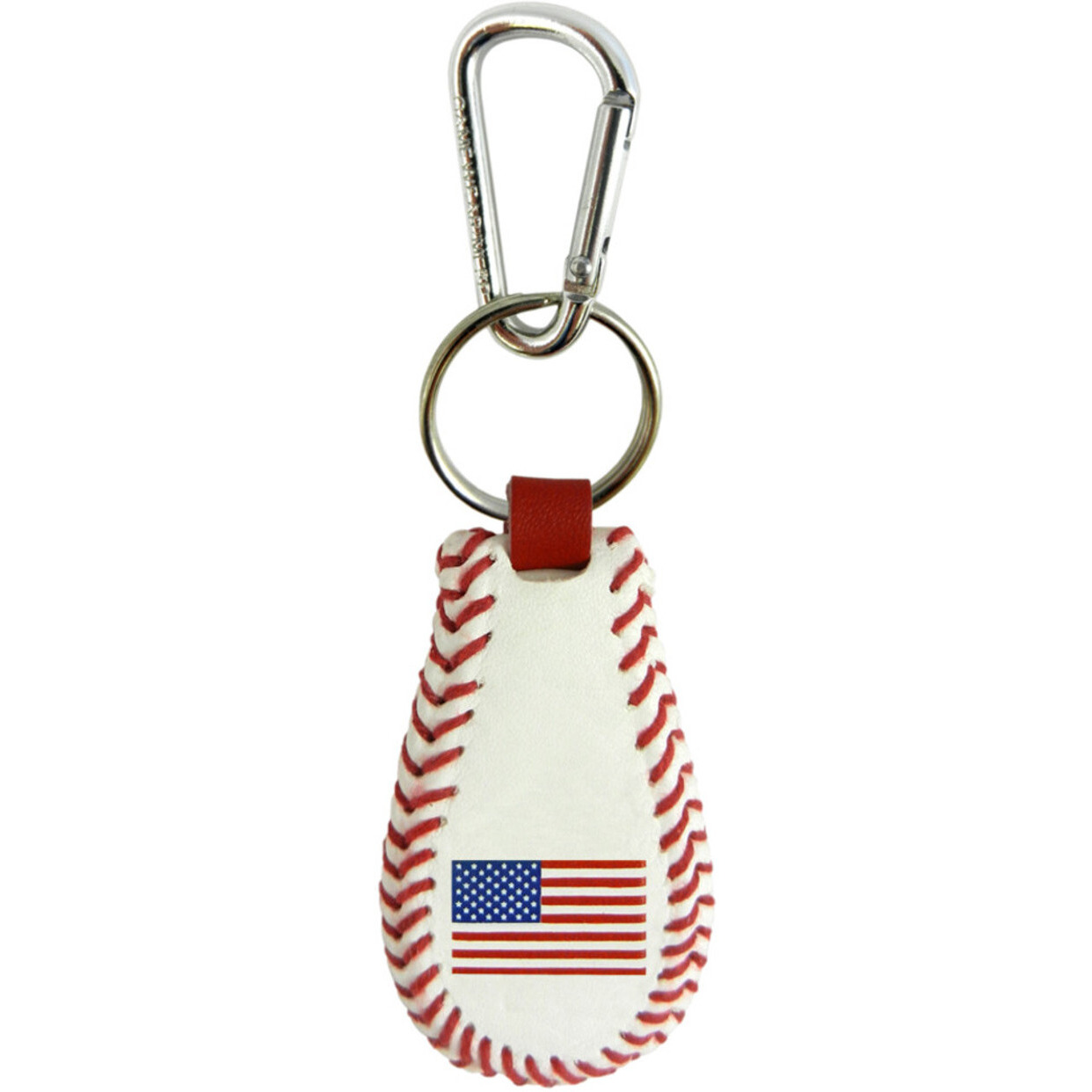 American Flag Keychain Classic Baseball CO