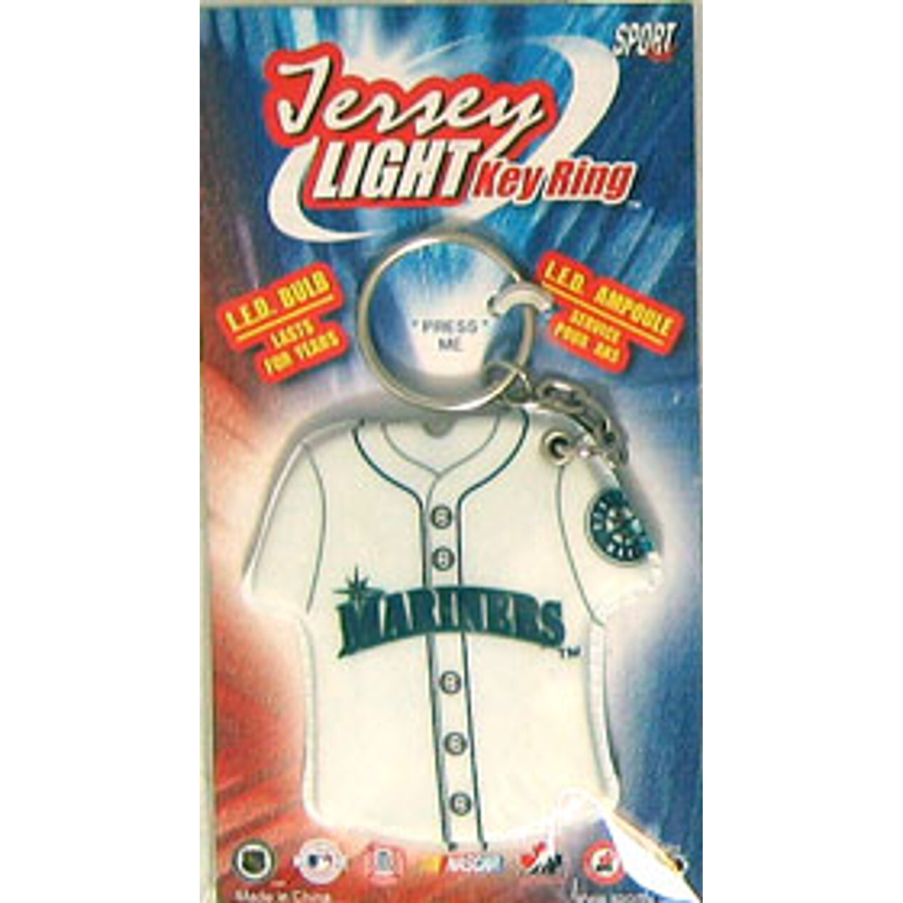 Seattle Mariners Keychain Jersey Keylight CO