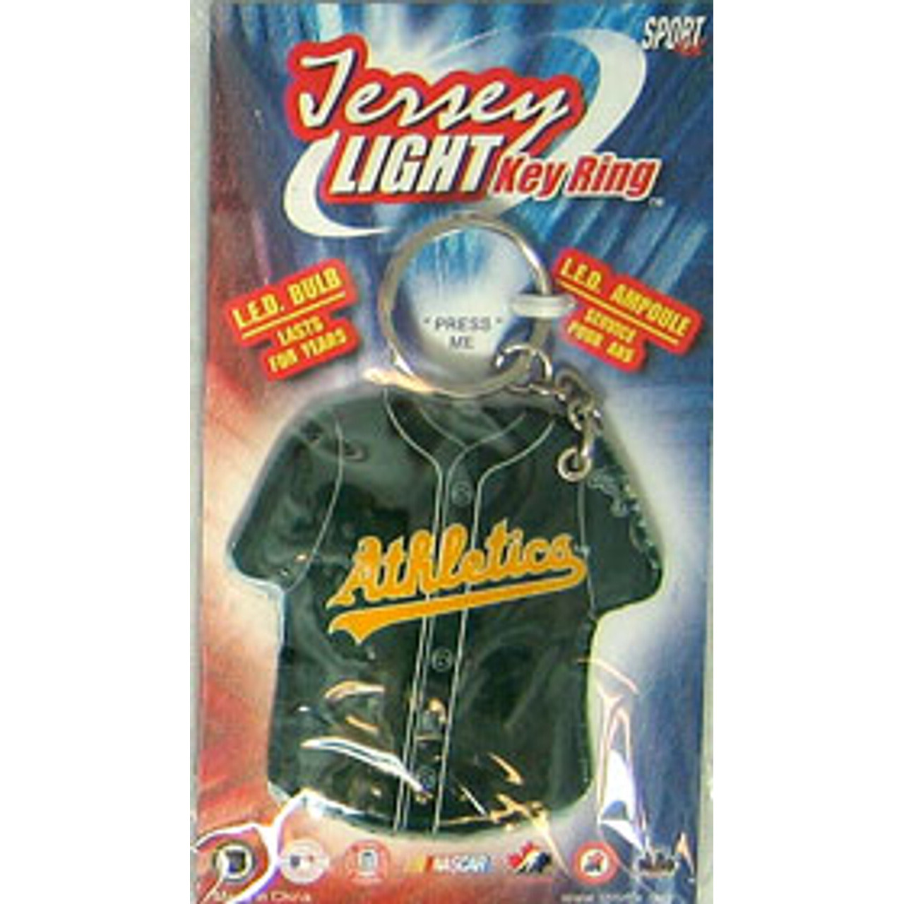 Oakland Athletics Keychain Jersey Keylight CO
