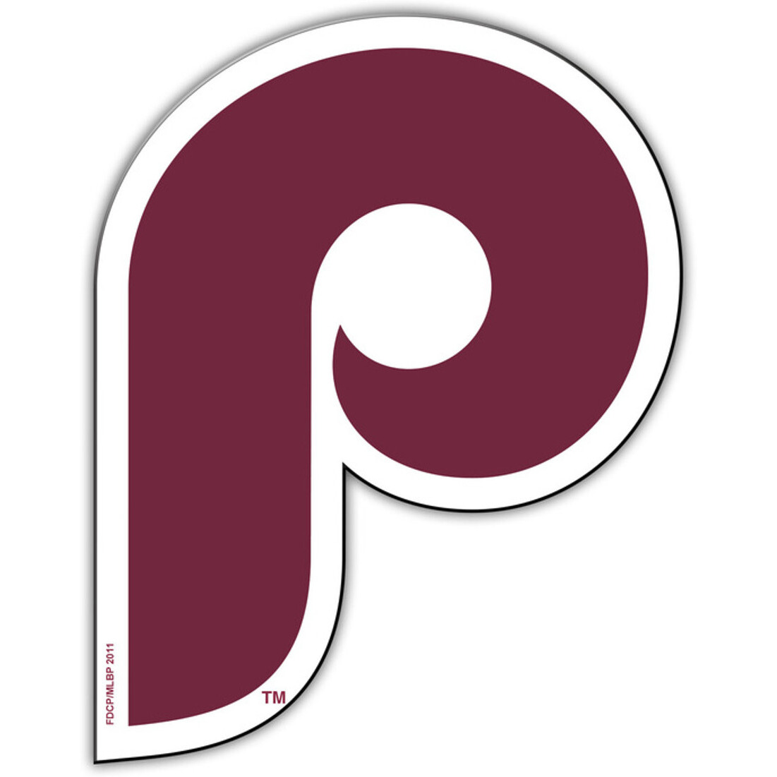 Philadelphia Phillies Magnet Car Style 12 Inch Retro P Logo CO