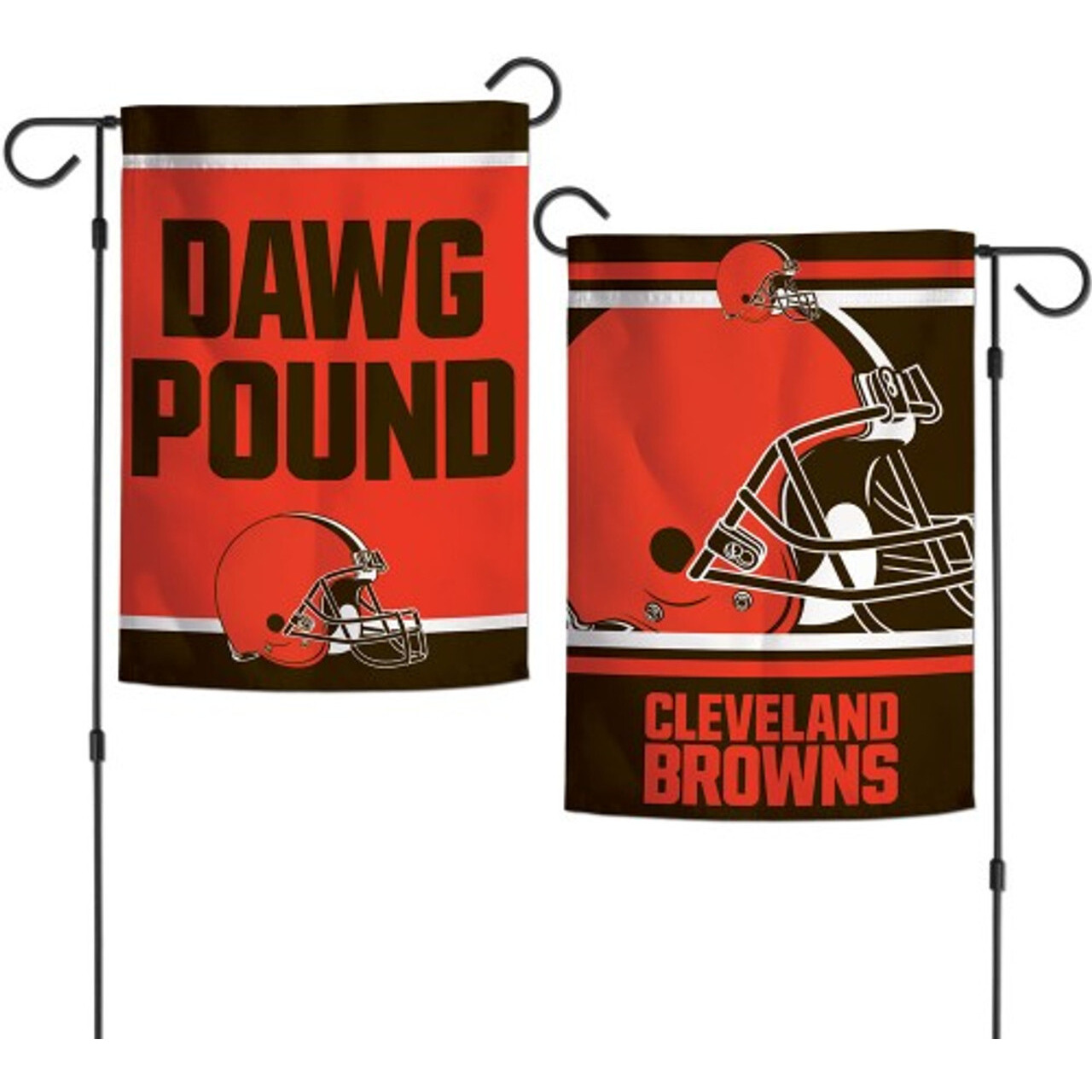 Cleveland Browns Flag 12x18 Garden Style 2 Sided Slogan Design - Special Order