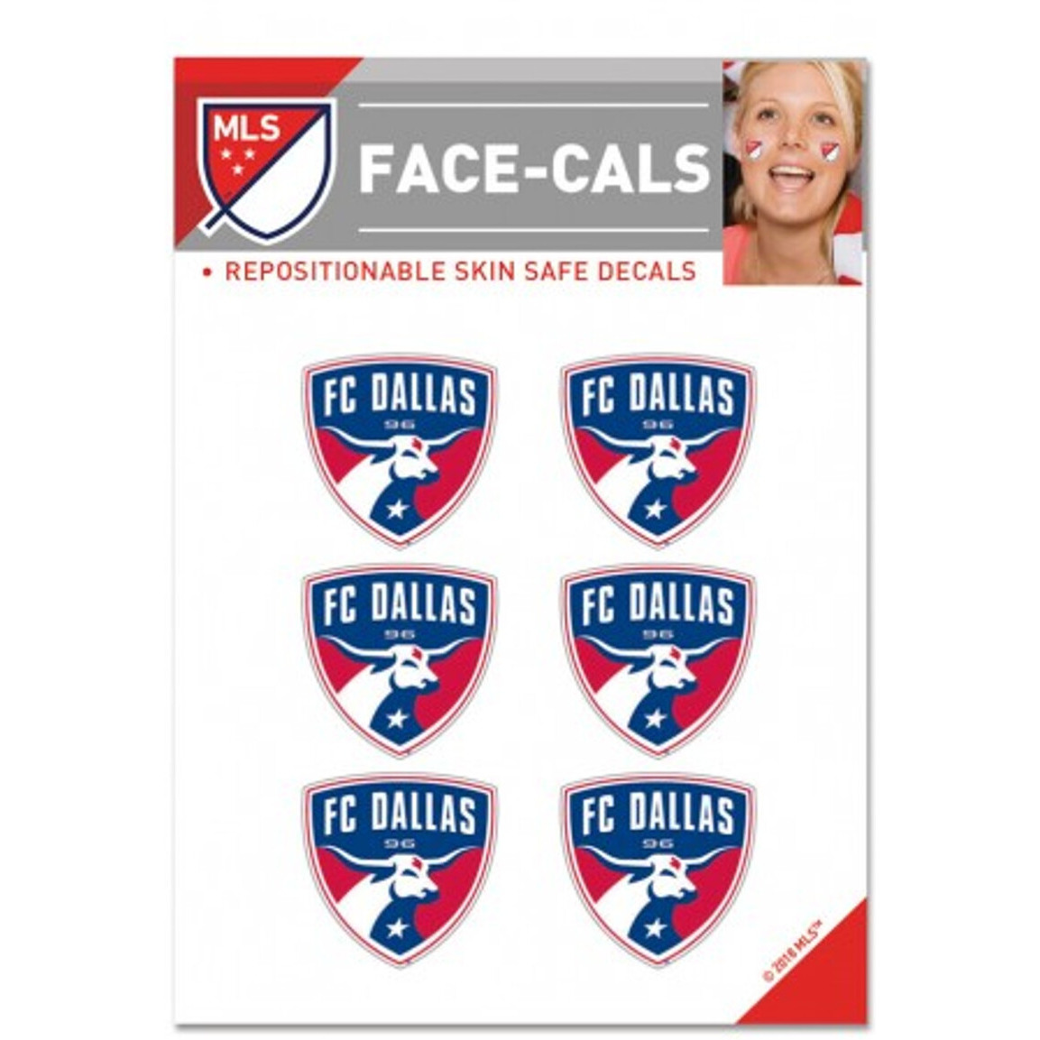 FC Dallas Tattoo Face Cals Special Order