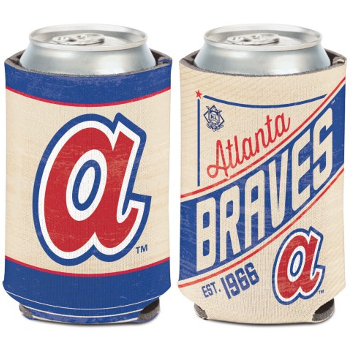 Atlanta Braves Can Cooler Vintage Design Special Order