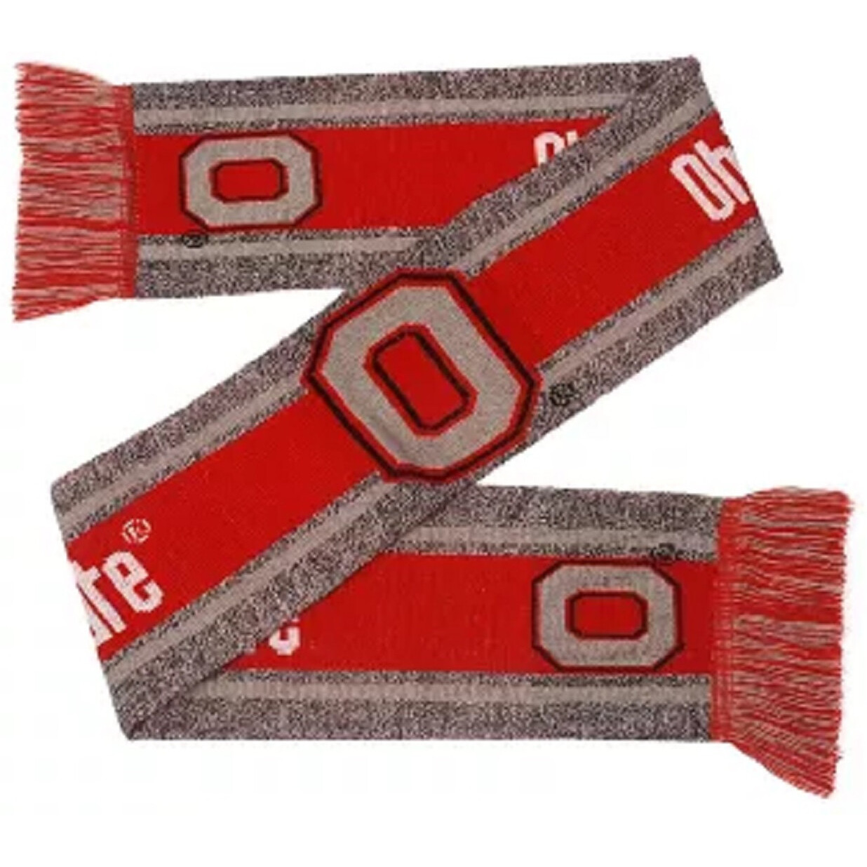 Ohio State Buckeyes Scarf Big Logo Wordmark Gray