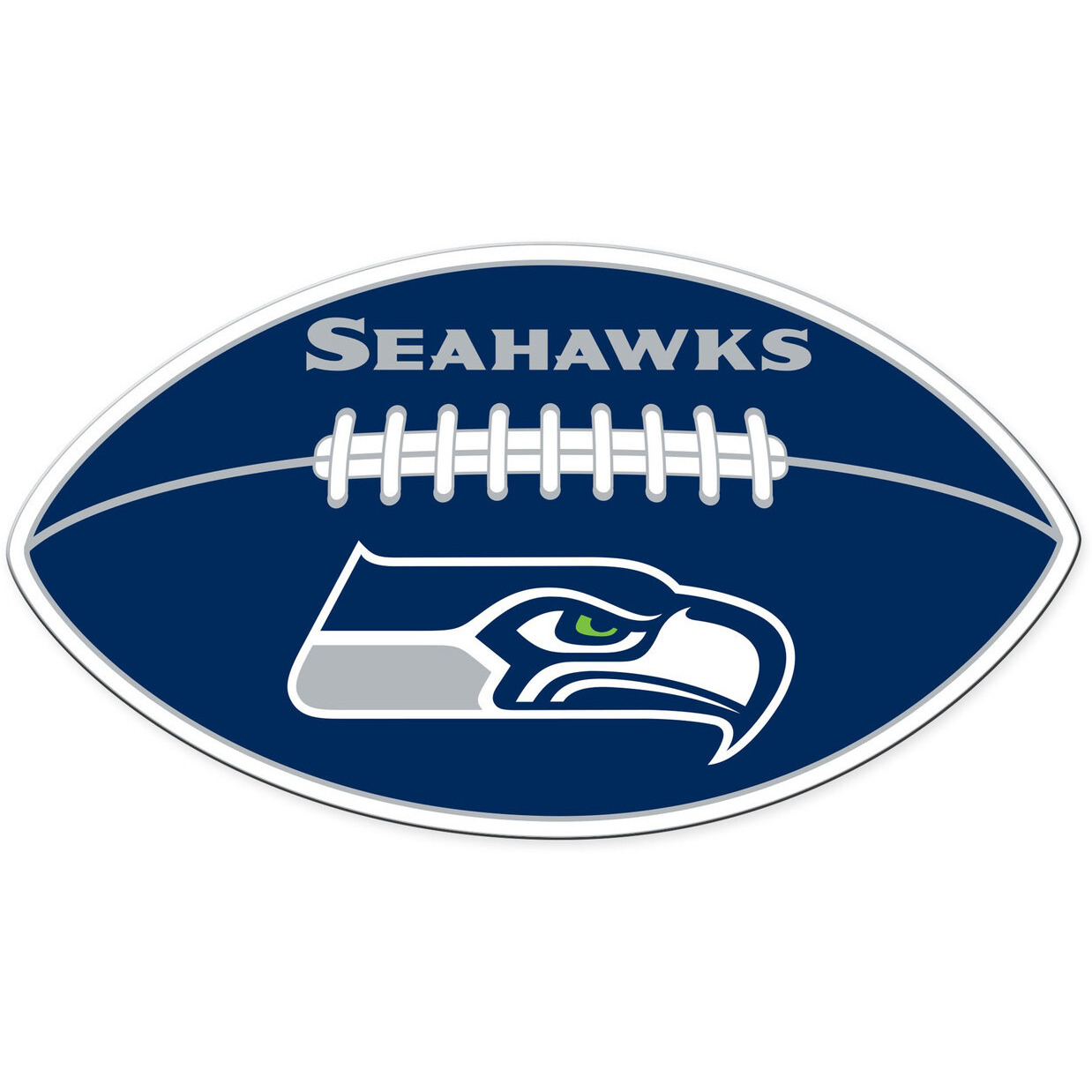 Seattle Seahawks Magnet Car Style 12 Inch Football Design CO