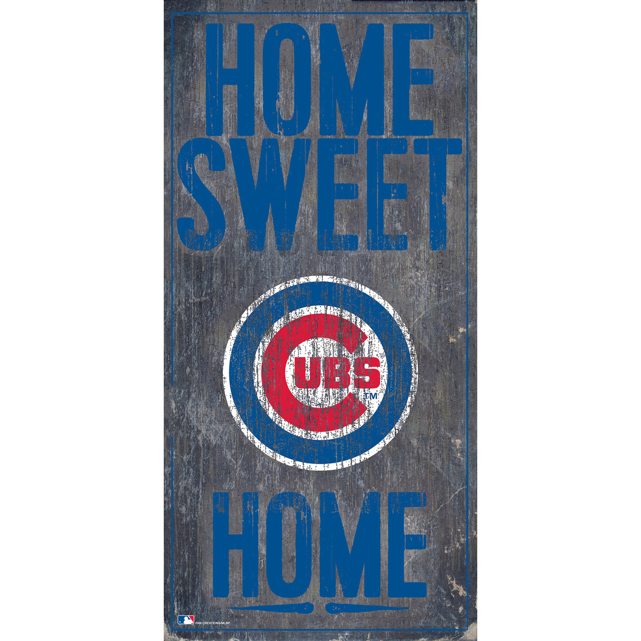 Chicago Cubs Sign Wood 6x12 Home Sweet Home Design