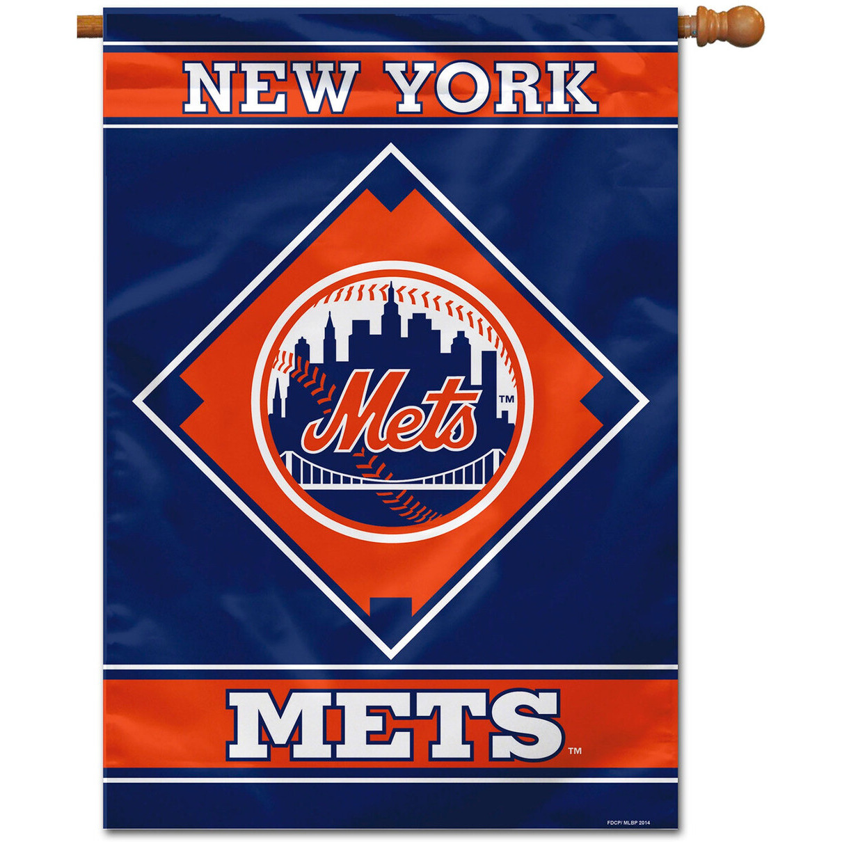 New York Mets Flag 28x40 House 1-Sided CO