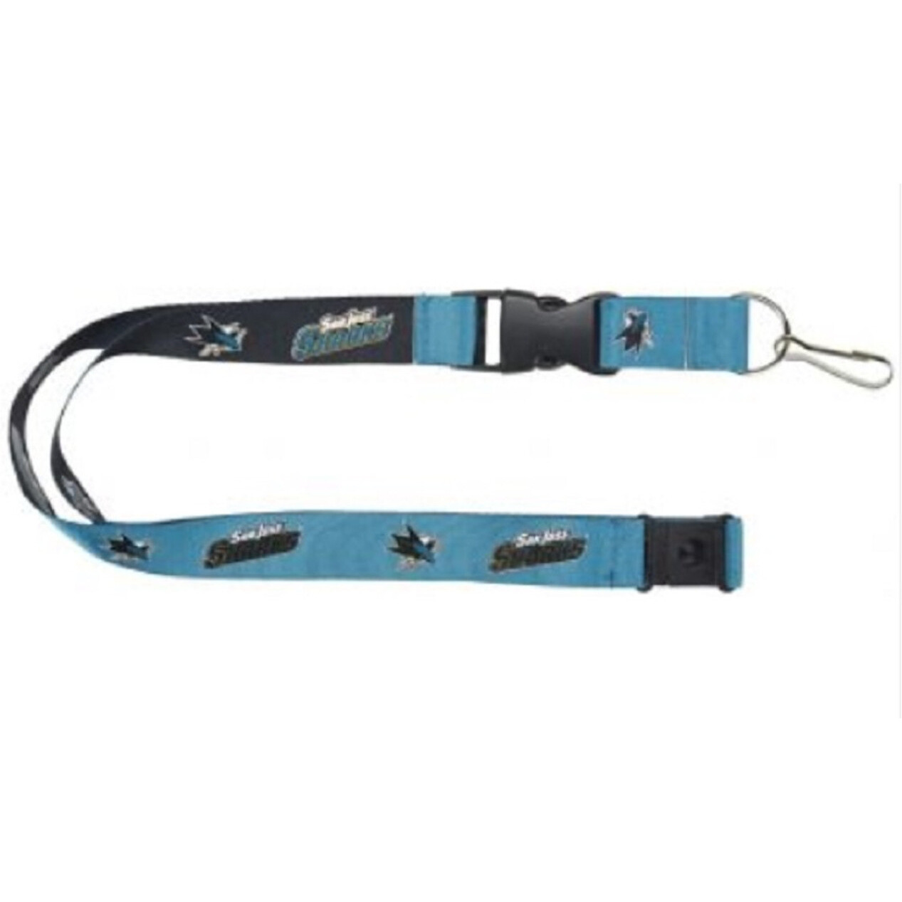 San Jose Sharks Lanyard Reversible Teal/Black