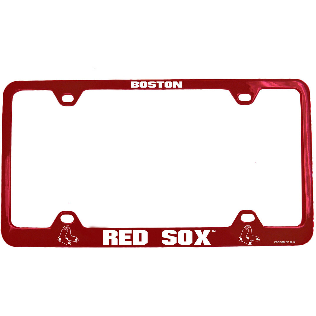 Boston Red Sox License Plate Frame Laser Cut Red
