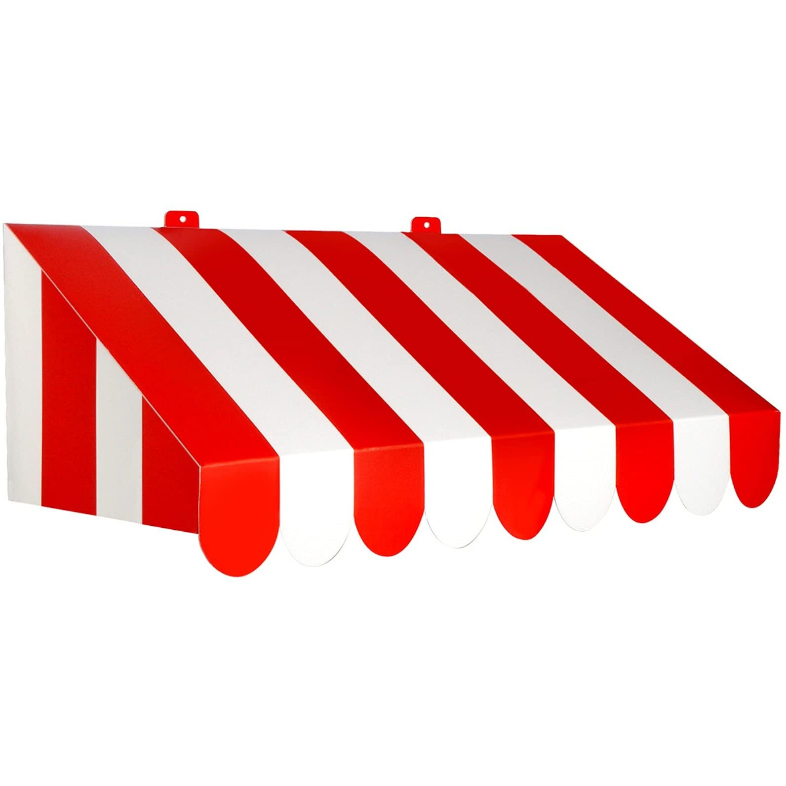3-D Red & White Awning Wall Decoration