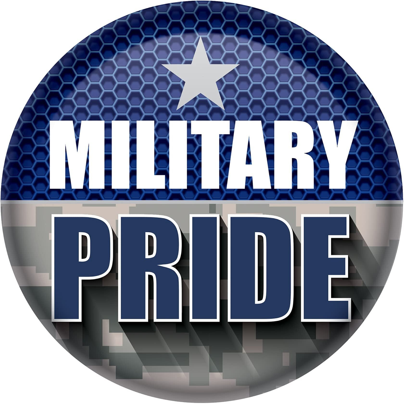 Military Pride Button