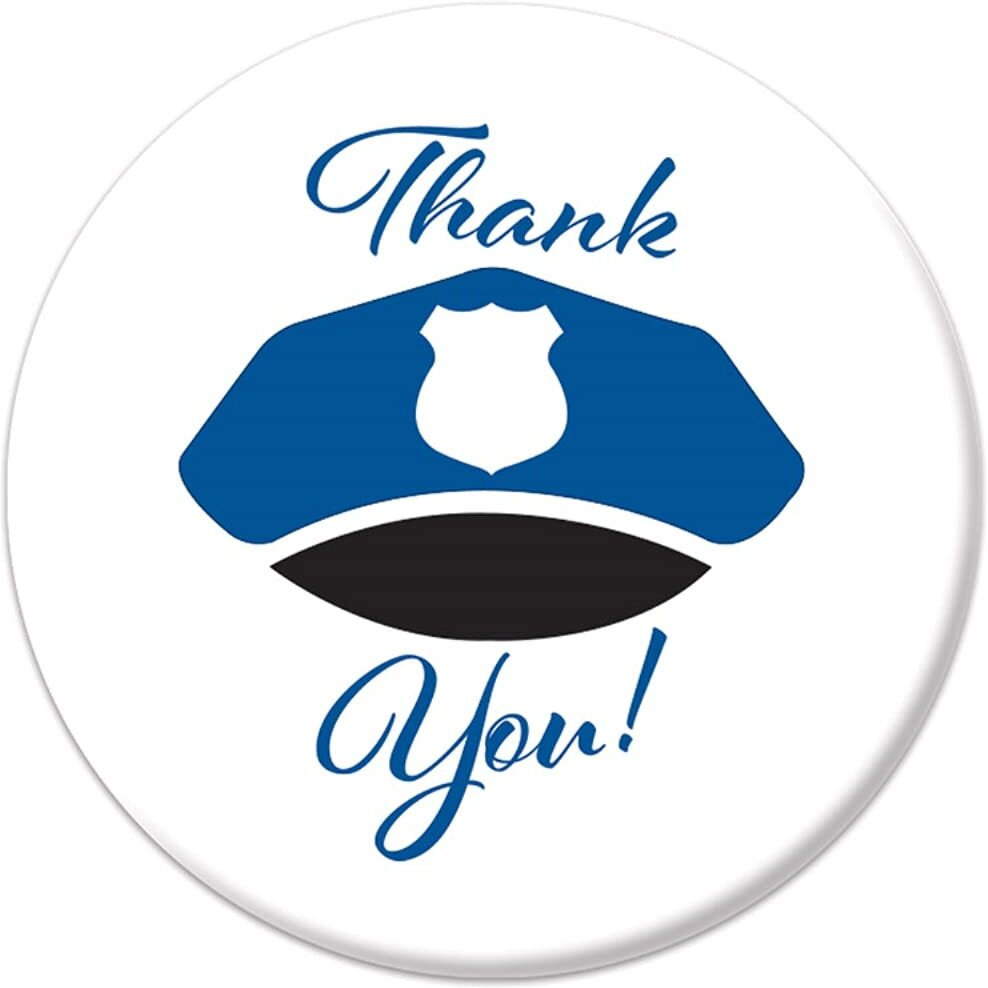 Thank You Law Enforcement Button