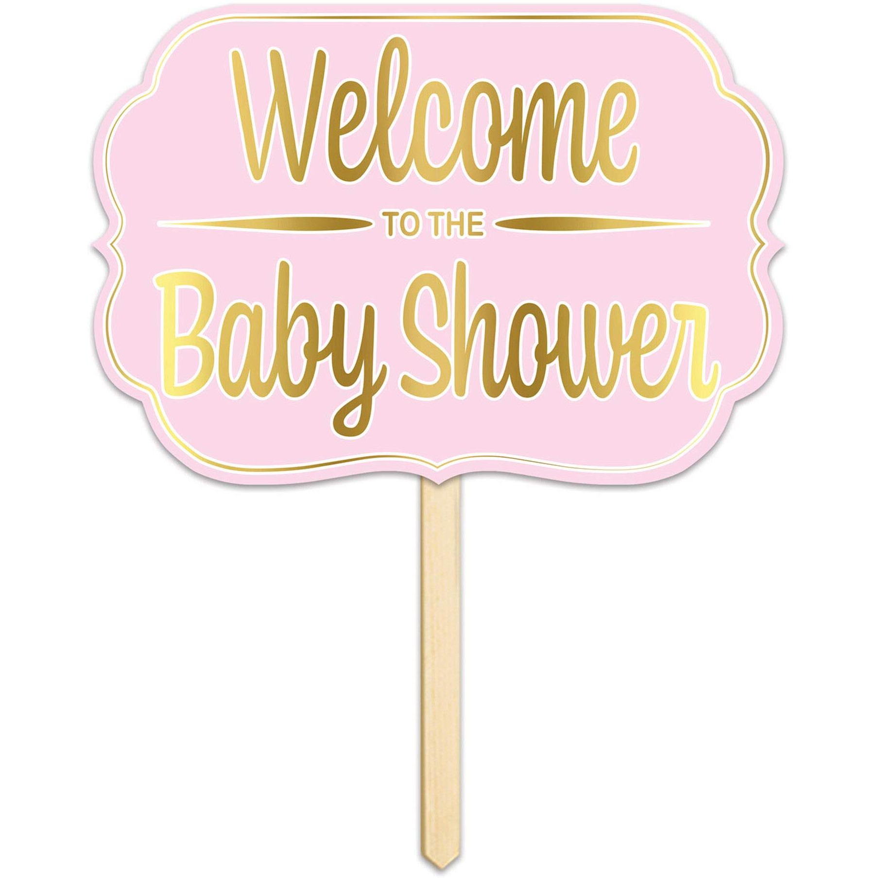 Foil Baby Shower Yard Sign - Pack of 6 Elegant and Eye-Catching