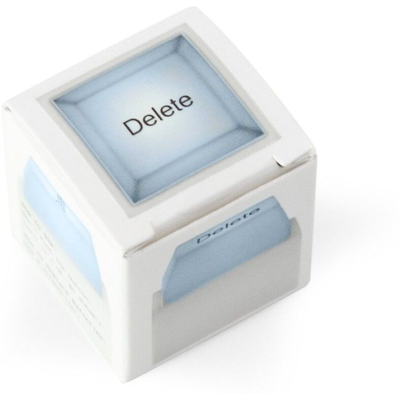 Delete Keyboard Button with Stainless Keychain & Classic Mechanical Key