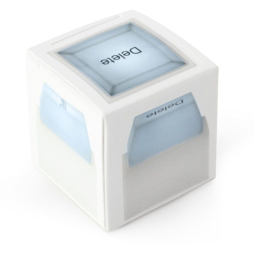 Delete Keyboard Button with Stainless Keychain & Classic Mechanical Key