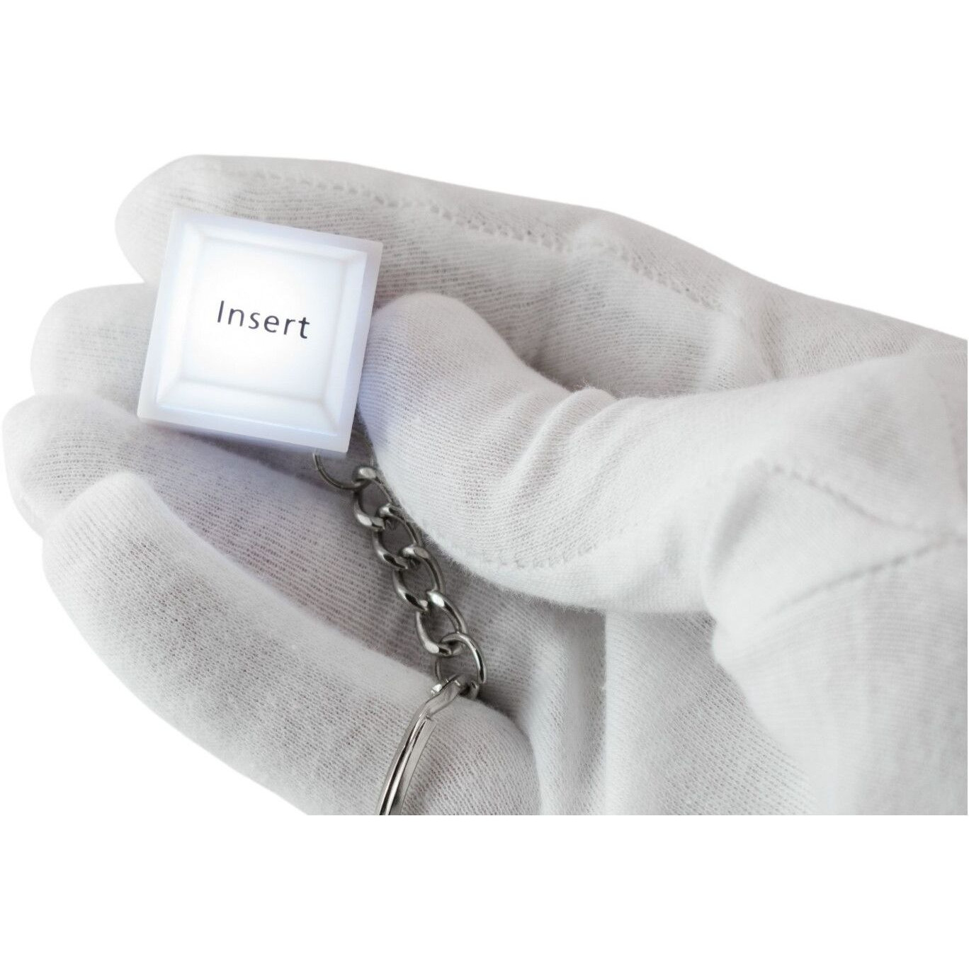 Modern Keyboard Insert with Replaceable Dime Batteries Included