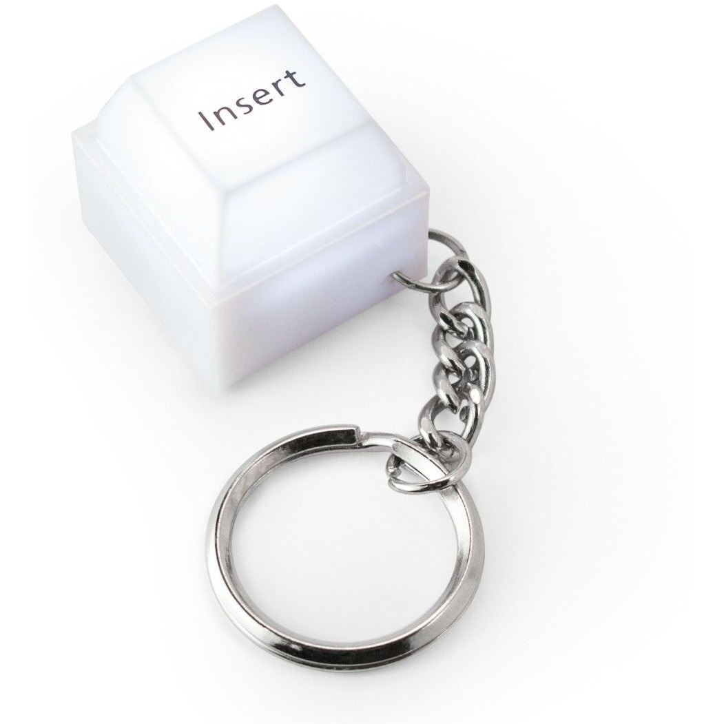 Insert Keyboard Keychain with Easy Battery Replacement & LED Features