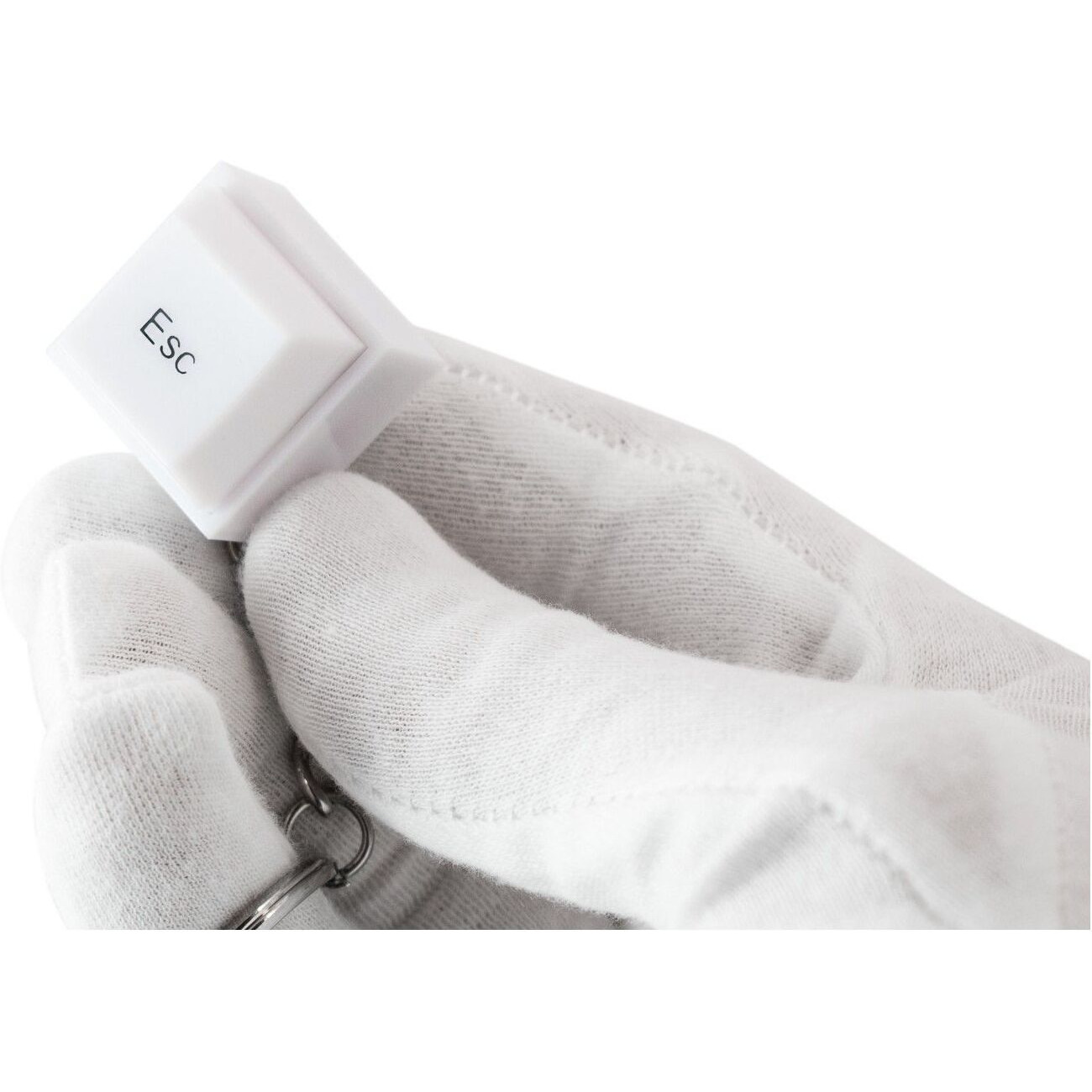 Lighted ESC Key Keychain for Perfect for Online Presence with Push Feel