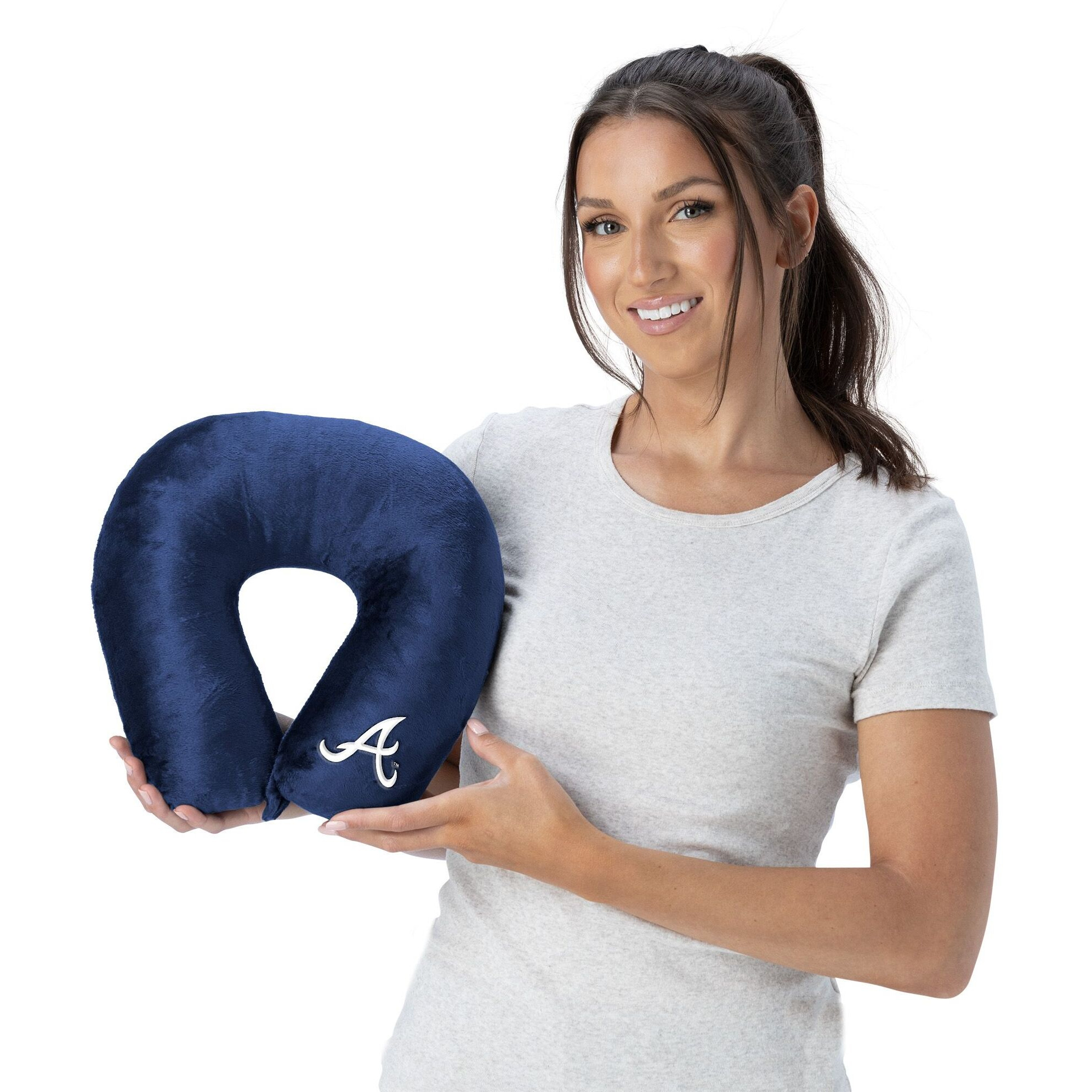 MLB Atlanta Braves Applique Neck Pillow 12x13 Inches