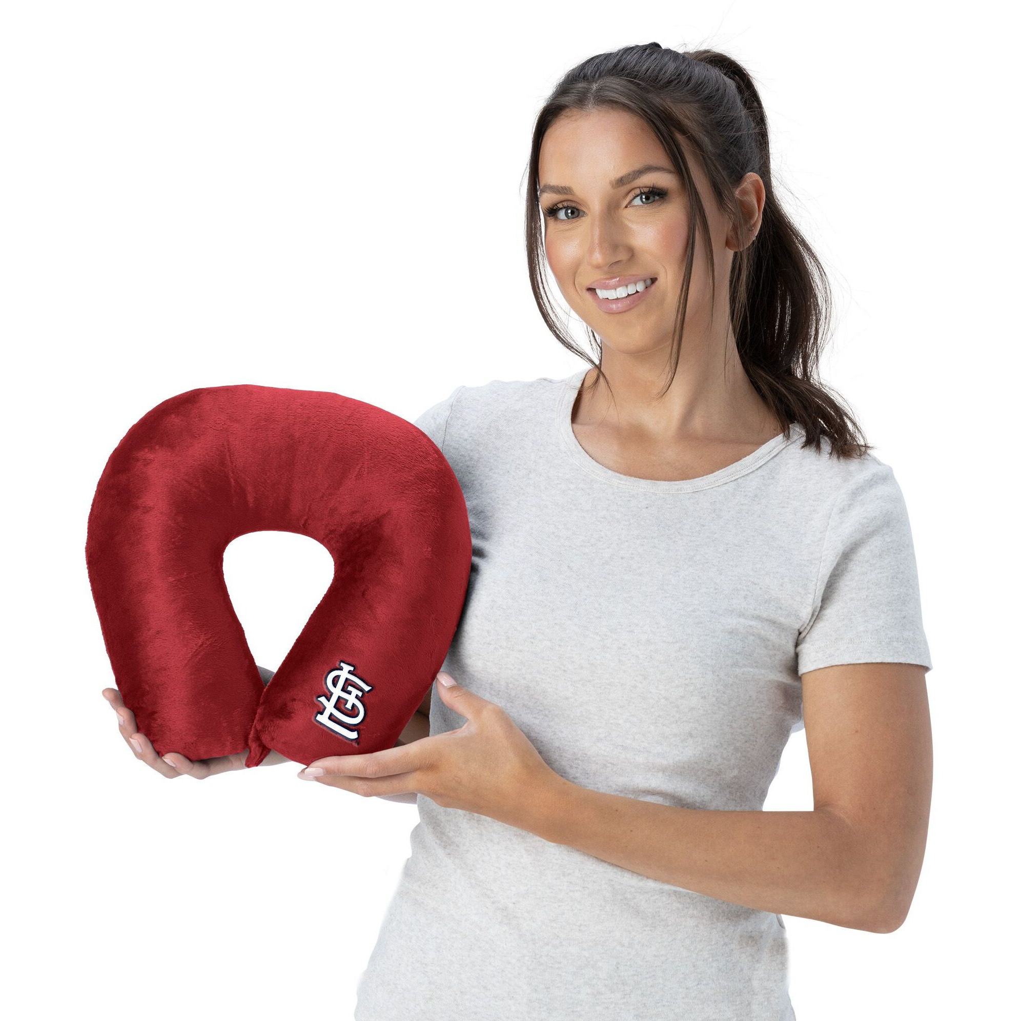 MLB St. Louis Cardinals Applique Neck Pillow 12x13 Inches