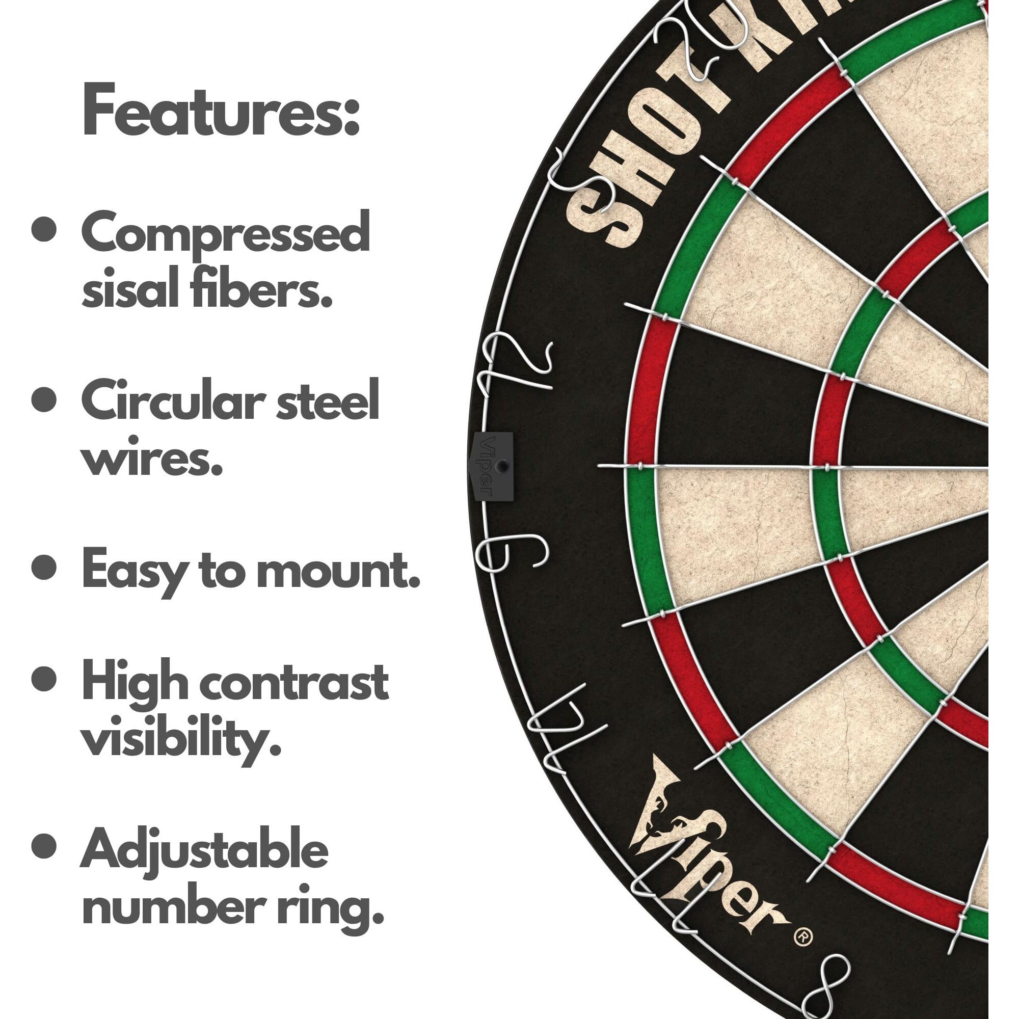 Viper Shot King Sisal Dartboard