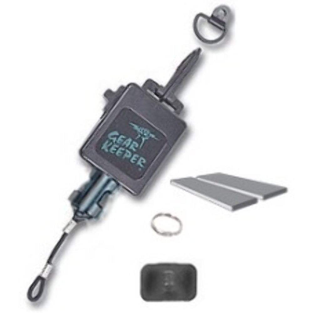 GEARKEEPER - HEAVY DUTY RETRACTABLE MARINE MIC KEEPER WITH SNAP CLIP & ADHESIVE PAD