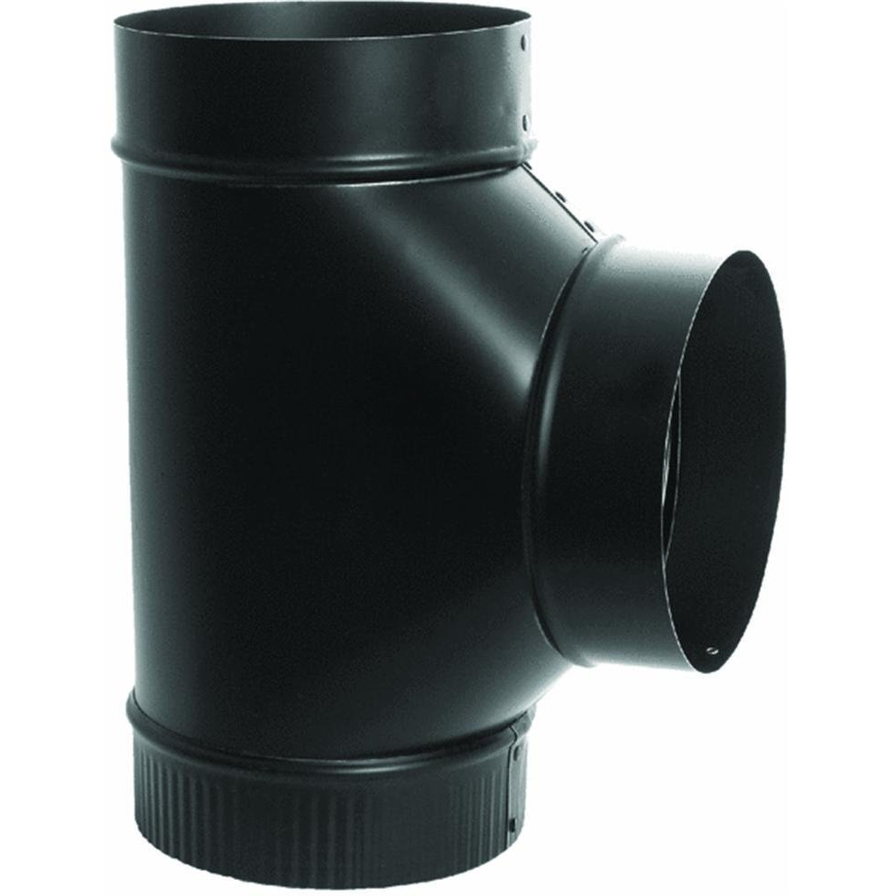 TEE CLEANOUT 8" BLACK (Pack of 1)