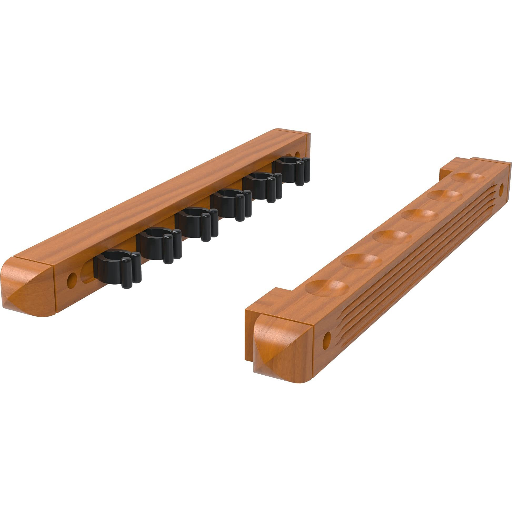 Fat Cat Oak 6 Cue 2-Piece Wall Cue Rack