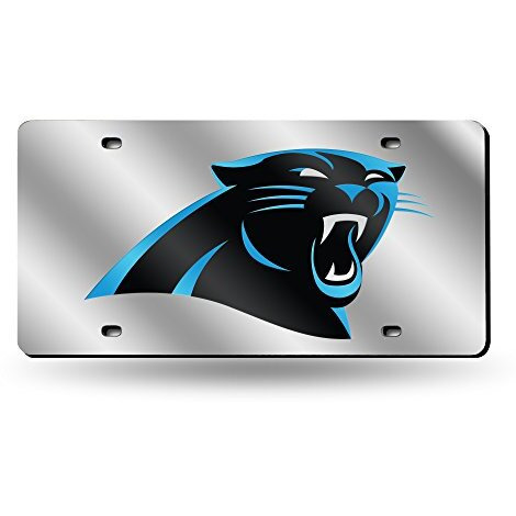 Carolina Panthers License Plate Laser Cut Silver