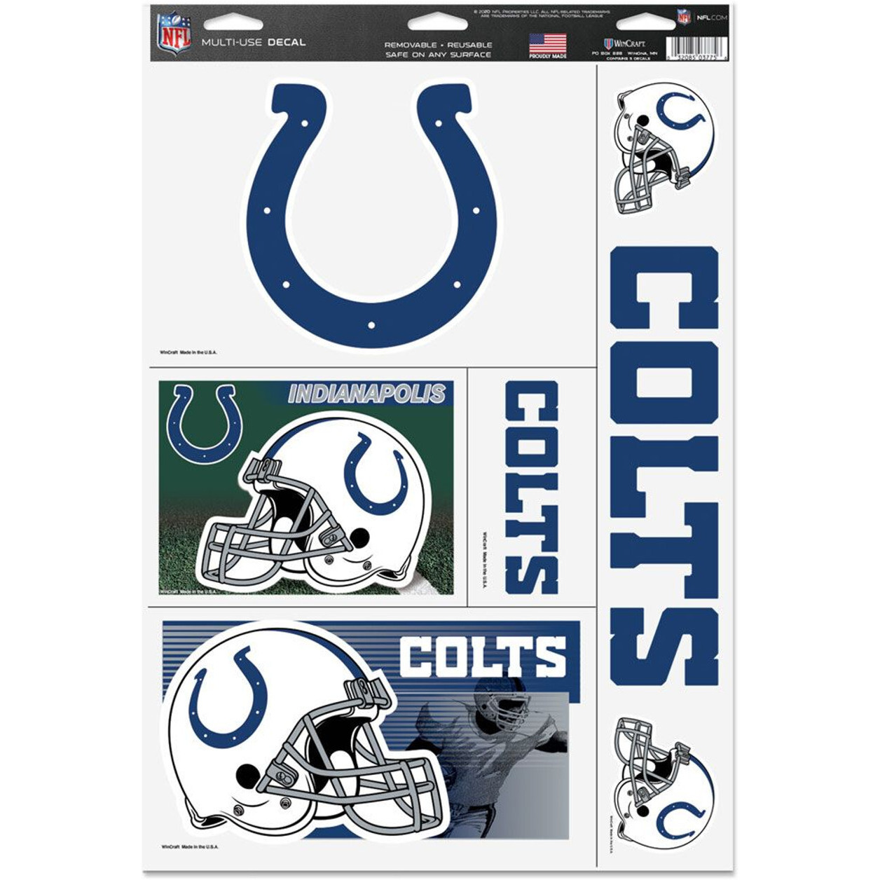 Indianapolis Colts Decal 11x17 Ultra