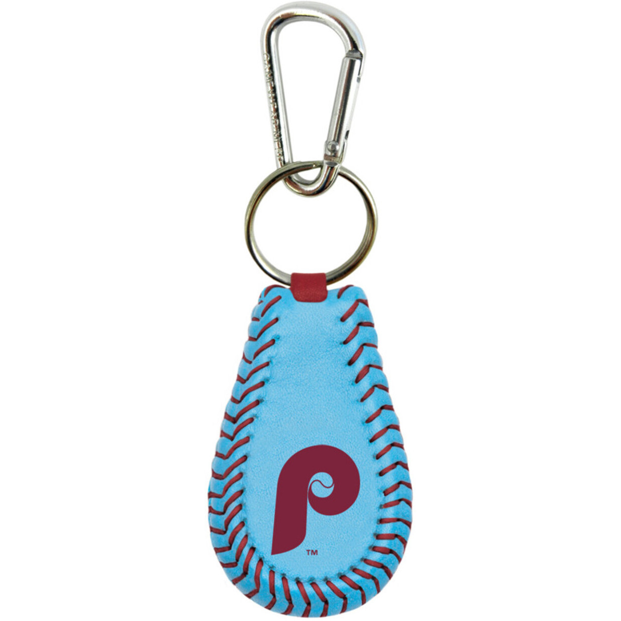 Philadelphia Phillies Keychain Team Color Baseball Retro P Logo CO