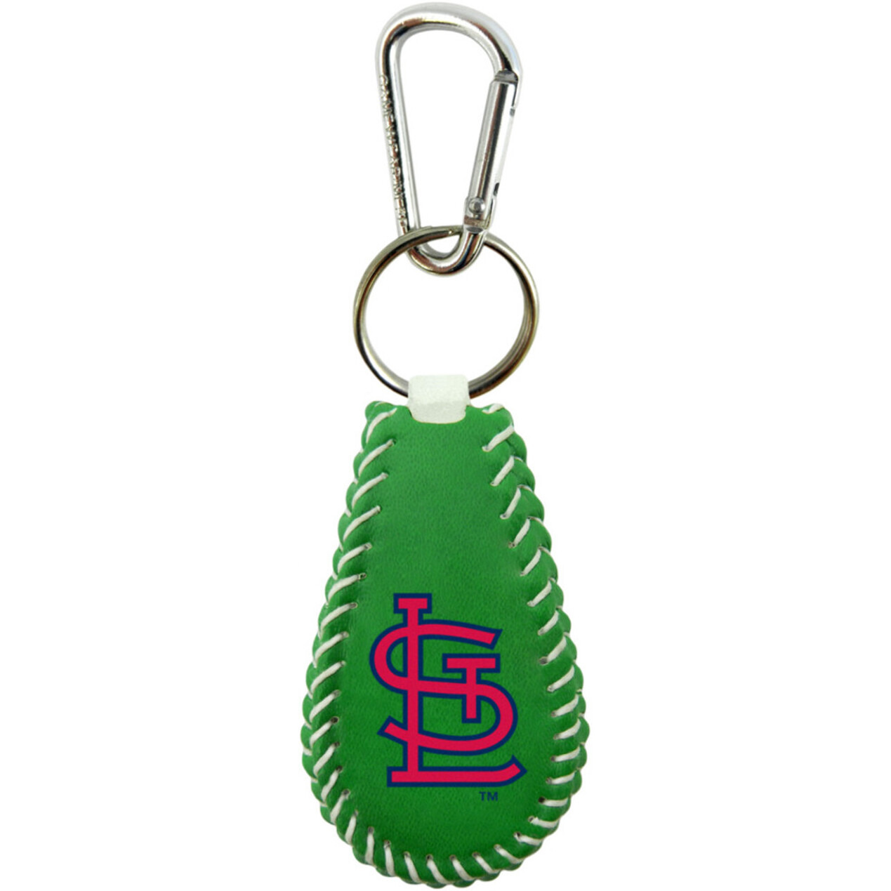 St. Louis Cardinals Keychain Baseball St. Patrick's Day CO