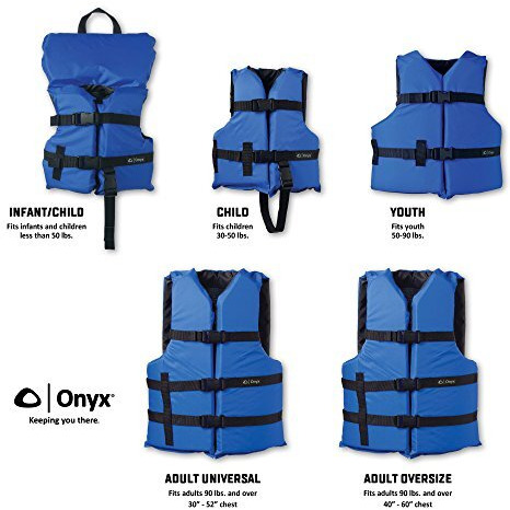 Onyx 103000-500-002-12 General Purpose Vests - Youth, Blue/Black
