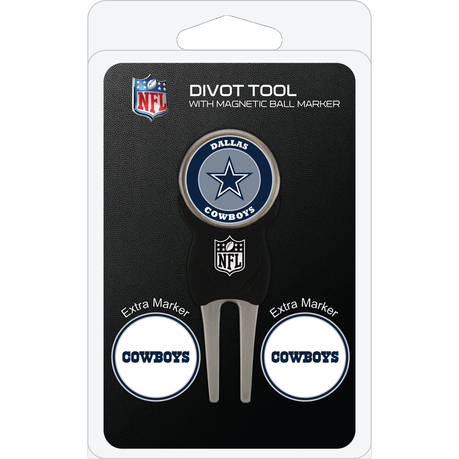 Dallas Cowboys Golf Divot Tool with 3 Markers