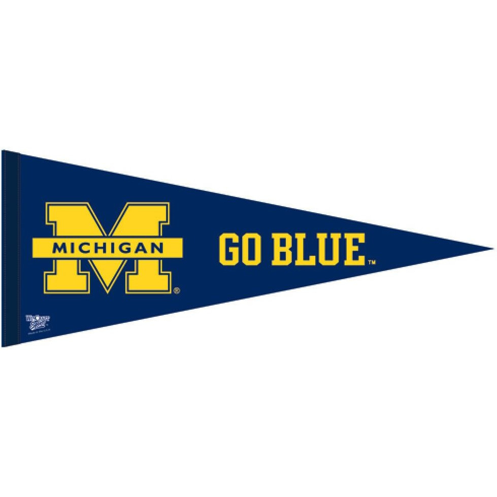 Michigan Wolverines Pennant 12x30 Premium Style - Special Order