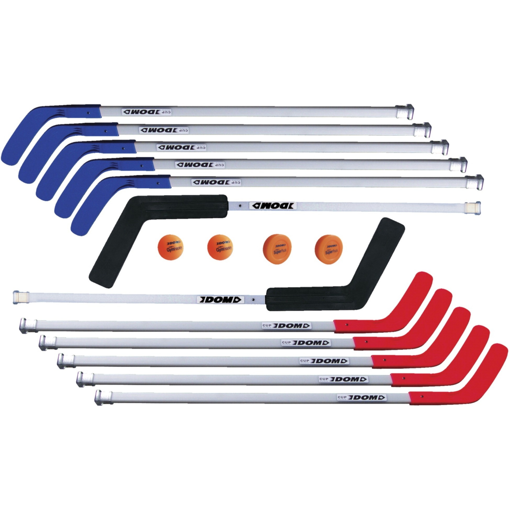 DOM  Pro Replacement Floor Hockey Stick, 52 Inches, Red Blade