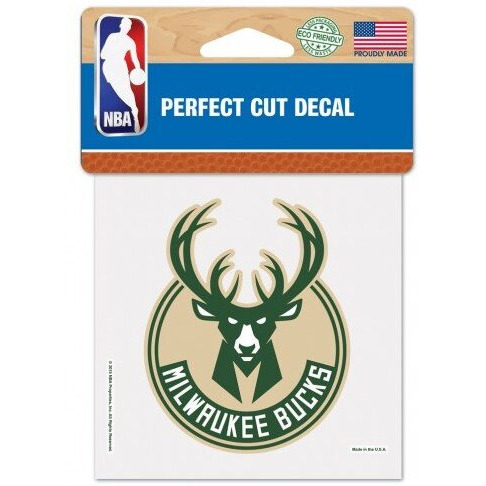 Milwaukee Bucks Decal 4x4 Perfect Cut Color