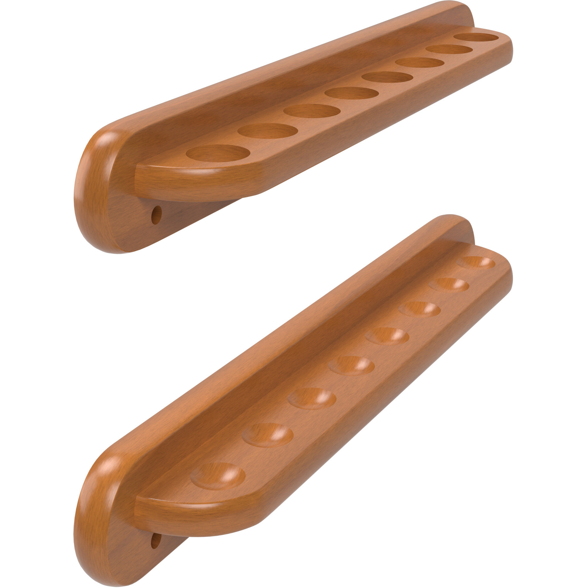 Viper Traditional Oak 8 Cue Wall Cue Rack