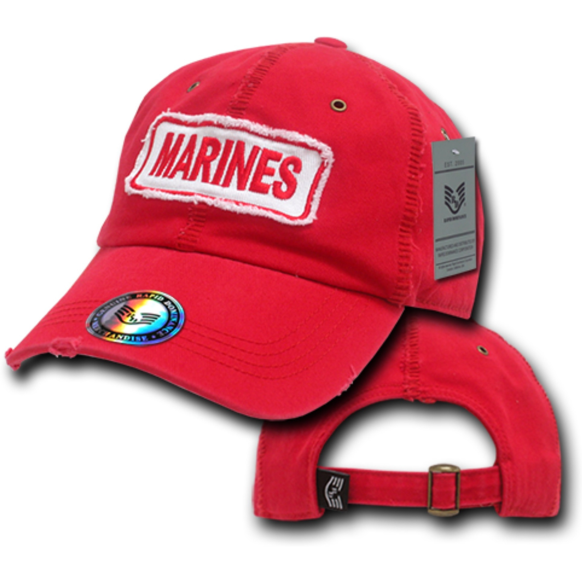 Giant Stitch Caps, Marines, Red