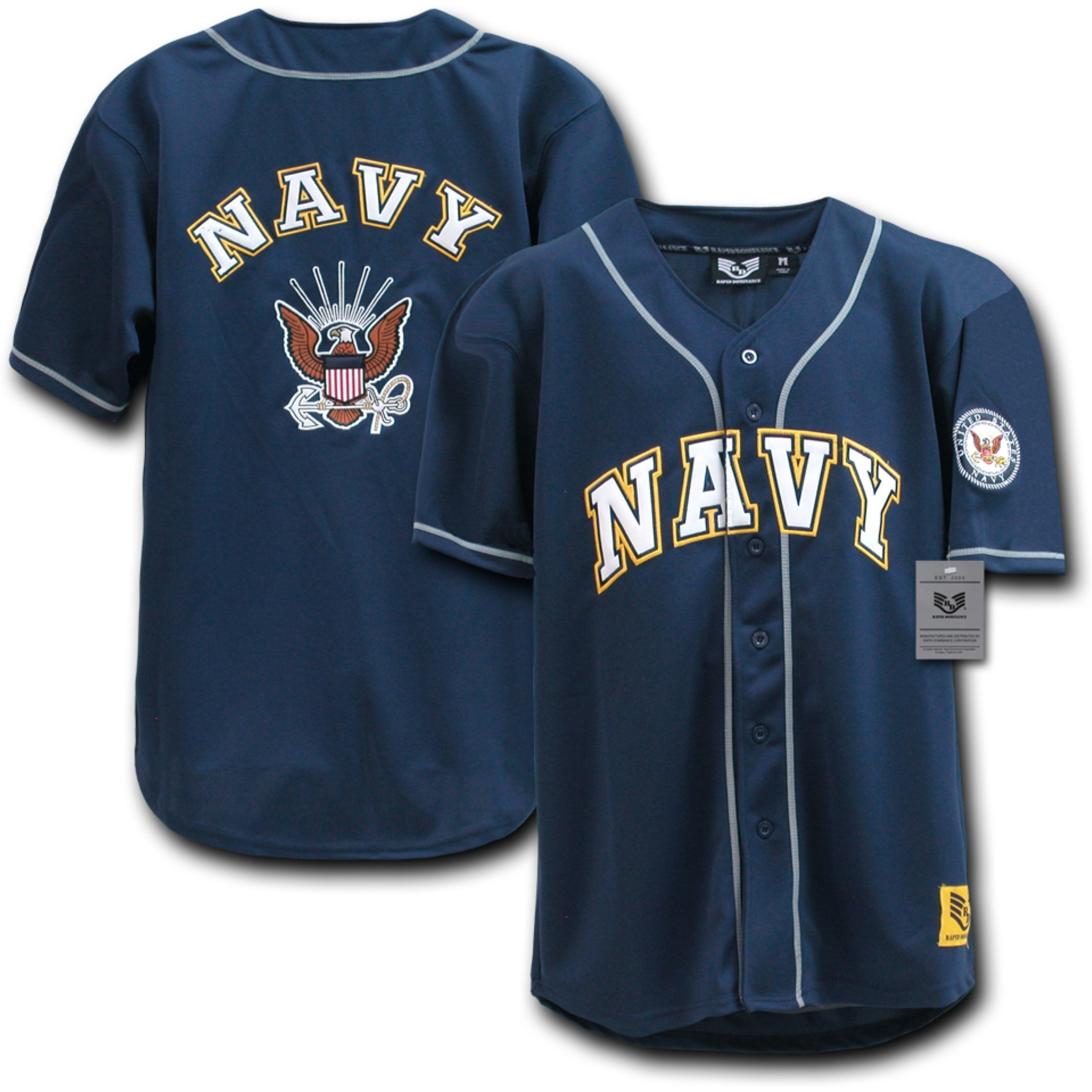 Baseball Jersey, Navy, Navy, XL